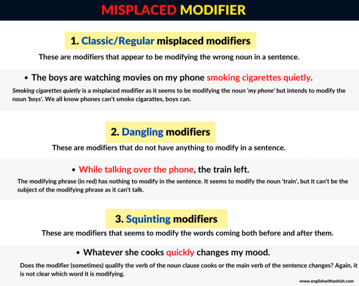 Which of the following sentences has a misplaced modifier